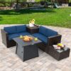 Costway 5PCS Patio Rattan Furniture Set 30 4